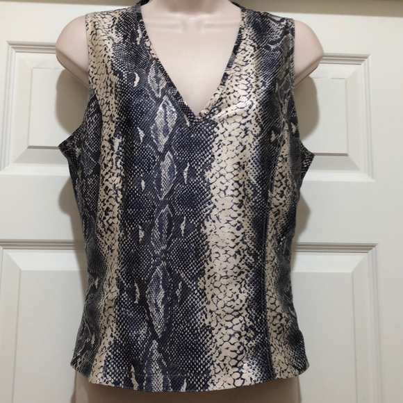 Vertigo Paris Sparkly Snake Print Top Size M - Picture 1 of 4